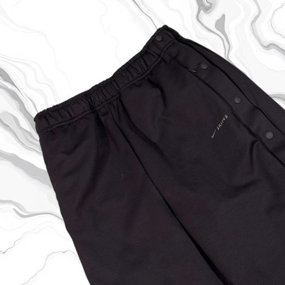 NWOT NikeSKIMS Matte Tricot Women Side-Snap‎ Pant Wide Leg Track Dark Roast XS